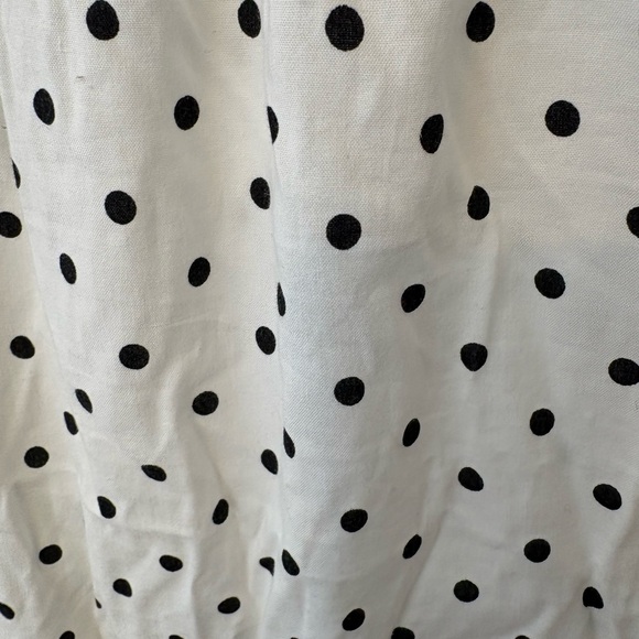 Banana Republic White & Black Polkadot Sleeveless Maxi Dress Size Small Cotton - Picture 6 of 14